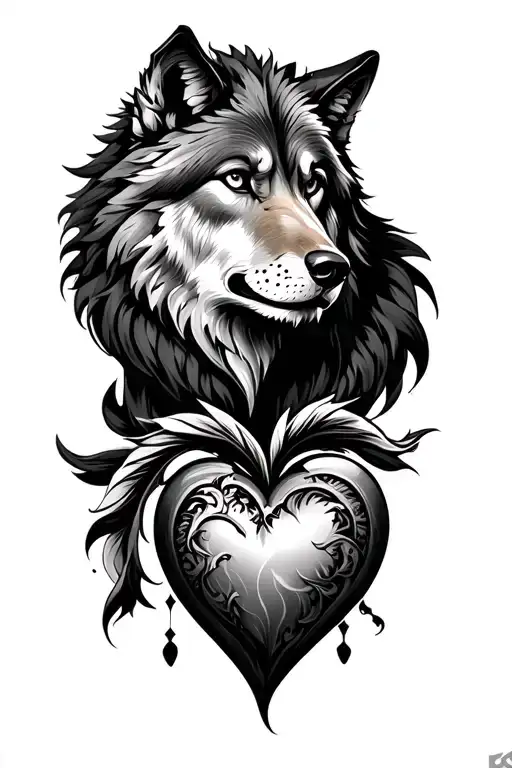 Wolf & Lion & Heart