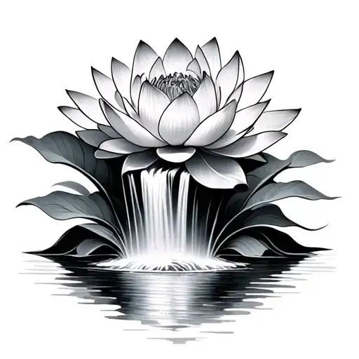 Lotus Flower Waterfall
