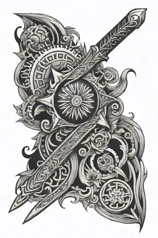 Filipino Sun And Star Sword