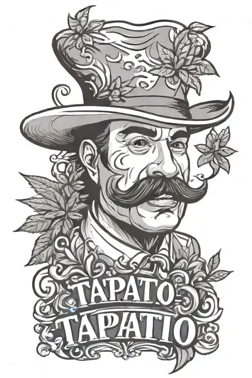 Name Tapatio With Weed Leaves Chef Hat
