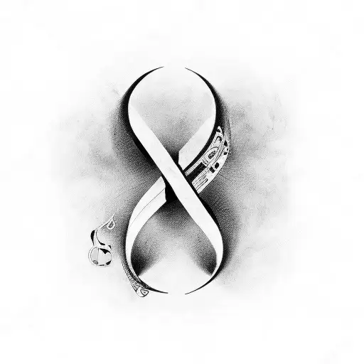 Infinity Symbol Swallows Music Notes