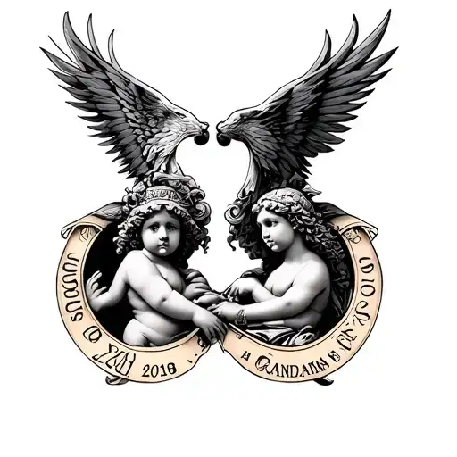 Horlaoge With 2 Birth Dates In Roman Figures