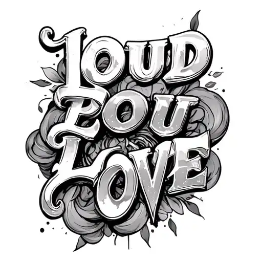 Grunge Chris Cornell With Loud Love Text