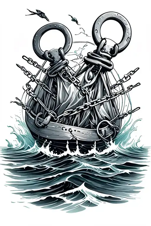 Shackles Sinking In Ocean
