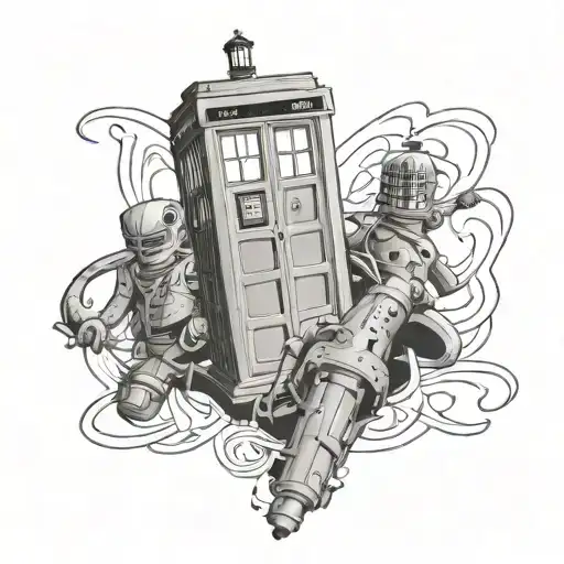 Dr Who Themed Tattoos And Marvel Themed Tattoos Based