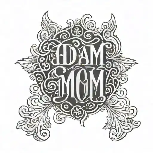 Ambigram Adam Mom