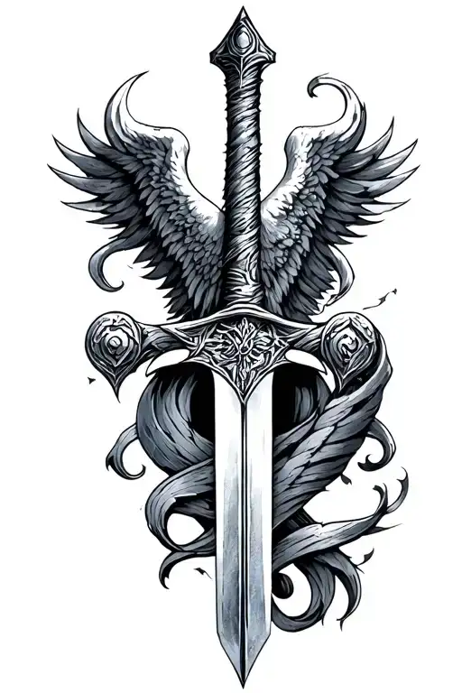 Lotr Map Tattoo With Aragorns Sword Intertwined