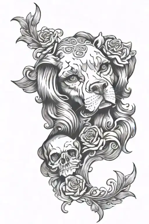 The Word Good Girl On The Arm That's Only Viewable From A Bottom Position