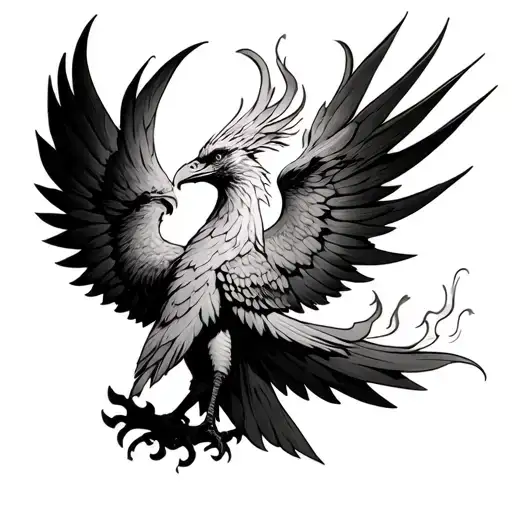 Rome Burning And A Phoenix Rising Phoenix Bird