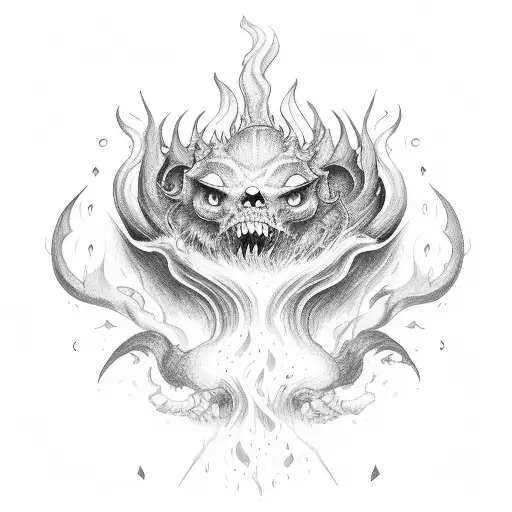 Fire In Hell With Cute Looks