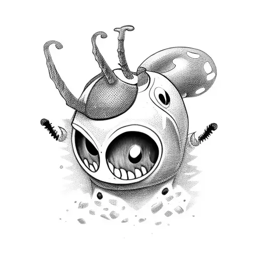 Cute Creepy Horse Standing Hollow Knight