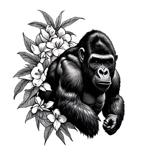 Neo Traditional Gorilla