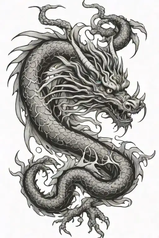 Japanese Dragon With Timer Engrenage