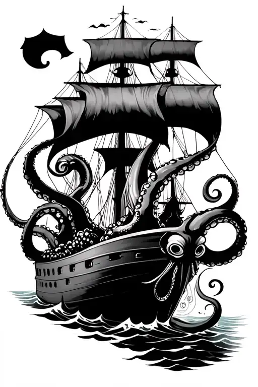 Octopus Ship Drowning