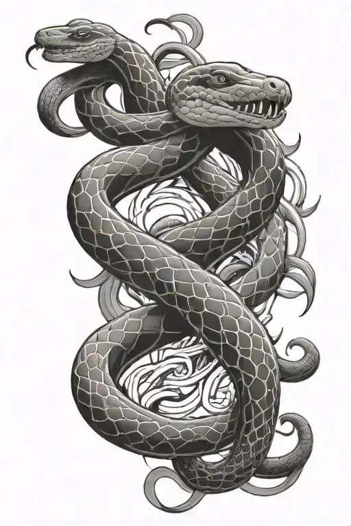 Name With Snake Intertwined