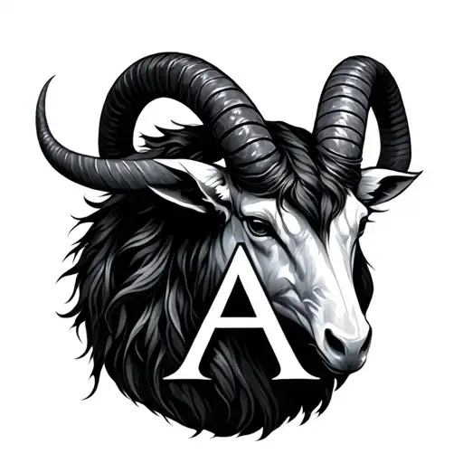 Capricorn With Letter A