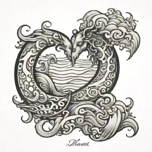 Waves And Capricorn Zodiac