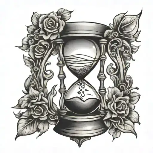 Hourglass With Heart Inside