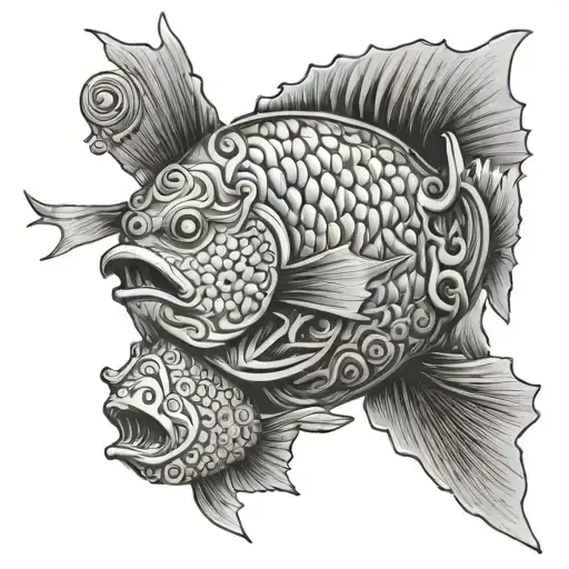 A Handyman Building A Intricate Fish Sculpture