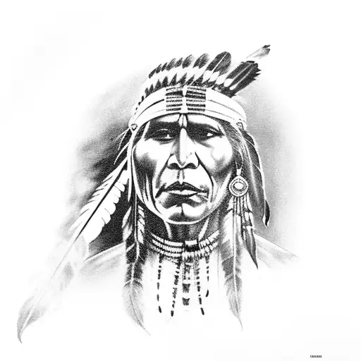 Native Indian Smoking A Joint