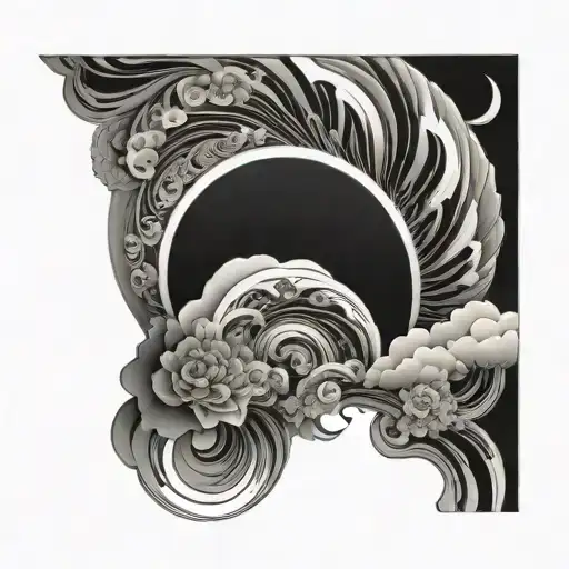 Elegant Black And White Rainbow