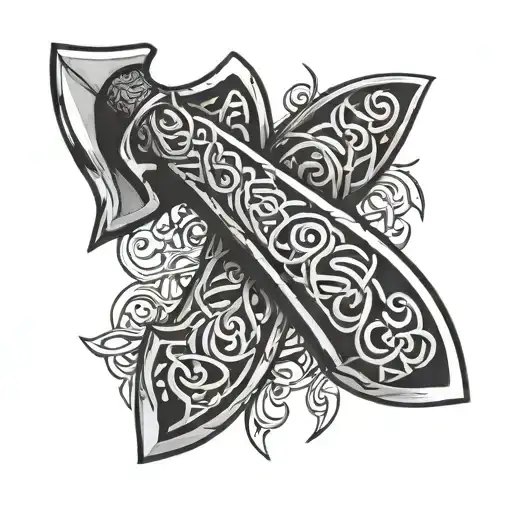 Celtic Double Edge Axe