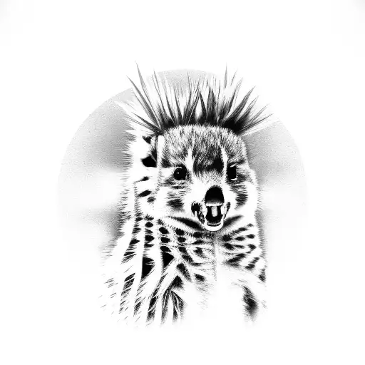 A Black And Grey Portrait Of A Majestic Saguaro Cactus In The Desert