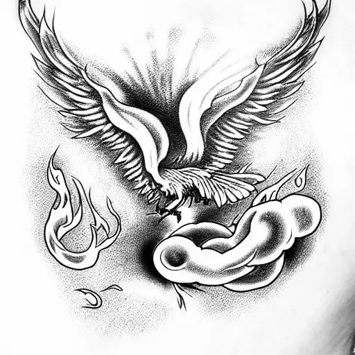 Phoenix Rising From A Coffee Pot