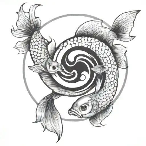A Bow Who Shot Fish Yin Yang