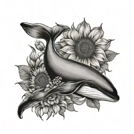 Whale And Sunflower