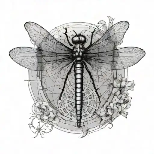 Dragonfly In Vitruvian Man