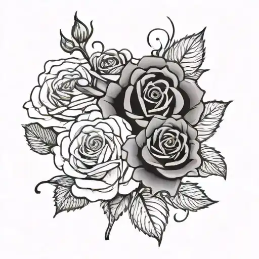 Trad Rose With Mum Written