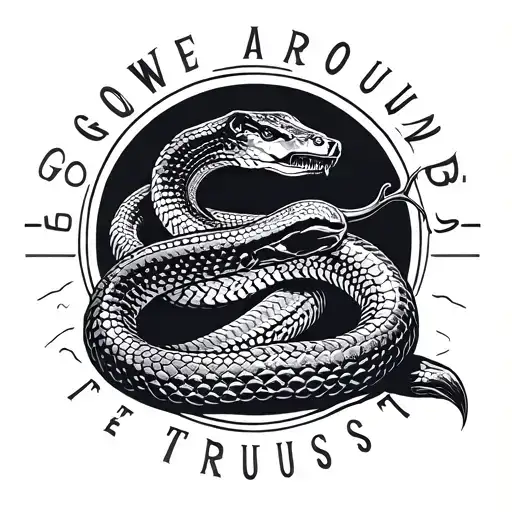 Turn Snake Around In God We Trust