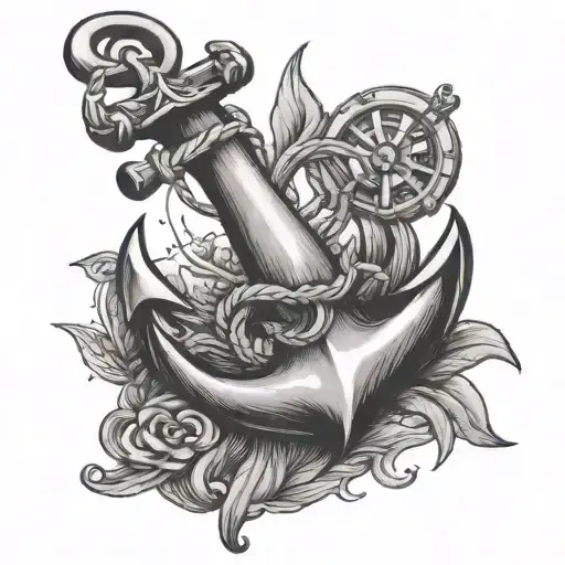 Anchor Tattoo With The Words