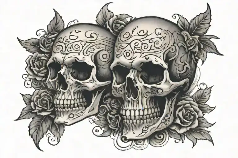 Skull And Writing Poetry