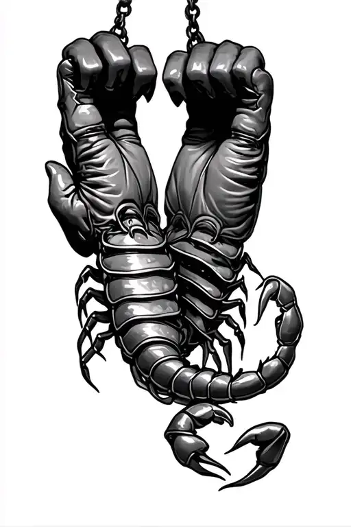 Lgloves Hanging And Scorpion