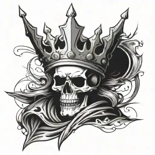Skeleton King With A Crown
