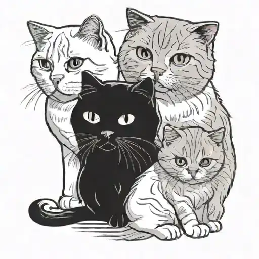 White Cat And Grey Scottish Fold Stay Ideas