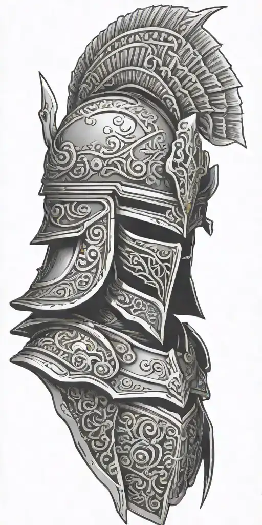 Fighing Samuriai Worrior Half Armour Helmet Off