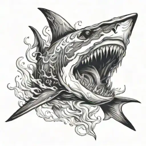 The Shark Breathes Fire