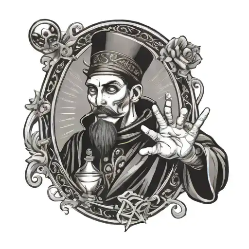 The Magician Tarot Card With Only Third Eye Inside The Card