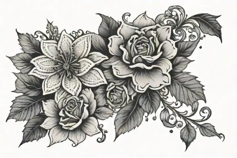 The Way Is Beautiful Flowers Lace