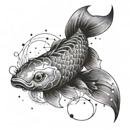 Koi And Cancer Constellation