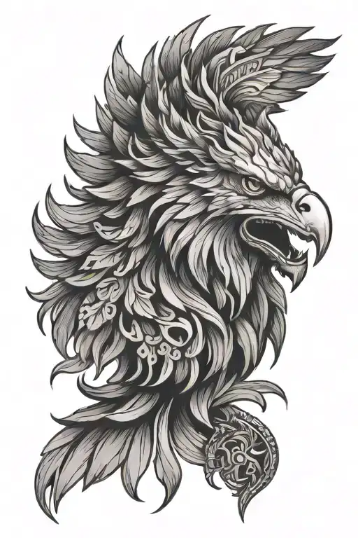 Eagle Lion Face