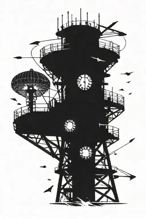 Air Traffic Control Tower Galaxy Forrest