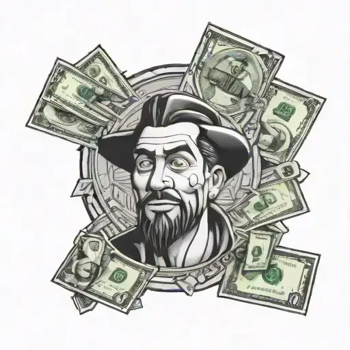 Money Man Cartoon Drugs