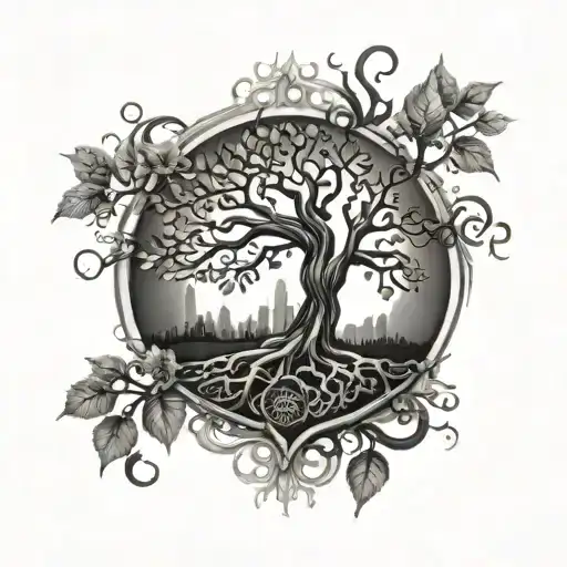 Tree Of Life Mixed With Poison Tree