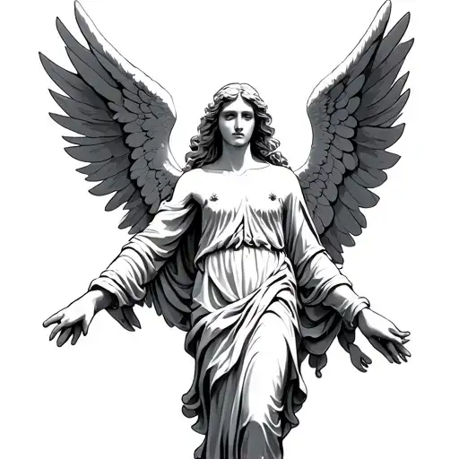 Angel Rising To The Sky