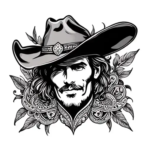 Cowboy Paisley Pattern