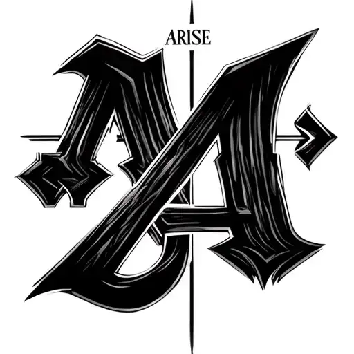 An Arrow Made Of The Text Arise Where The A Is The Top Of The Arrow And The E Is The Bottom